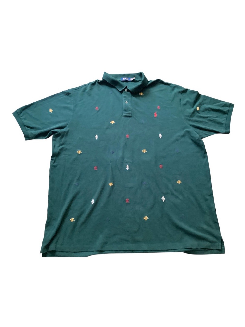 Polo Ralph Lauren All Over Collegiate Emboidered Emblems Polo